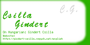 csilla gindert business card